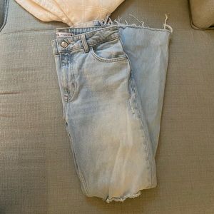 Zara flare fit light wash jeans